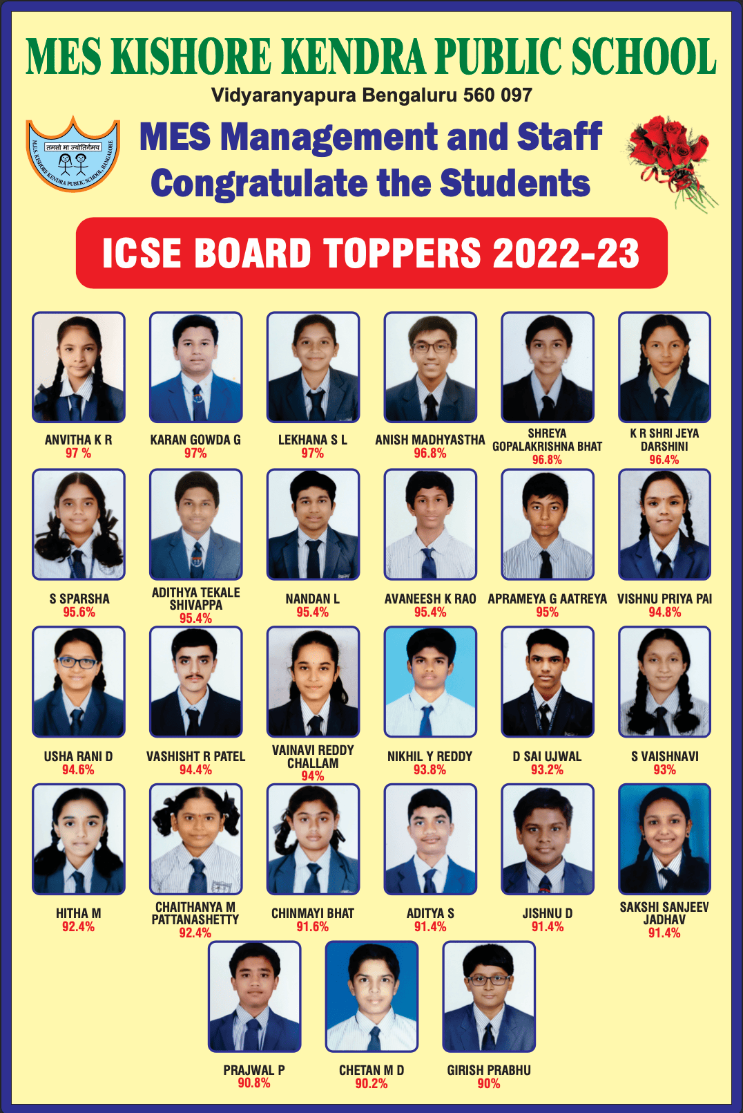 MES Kishore Kendra Public School